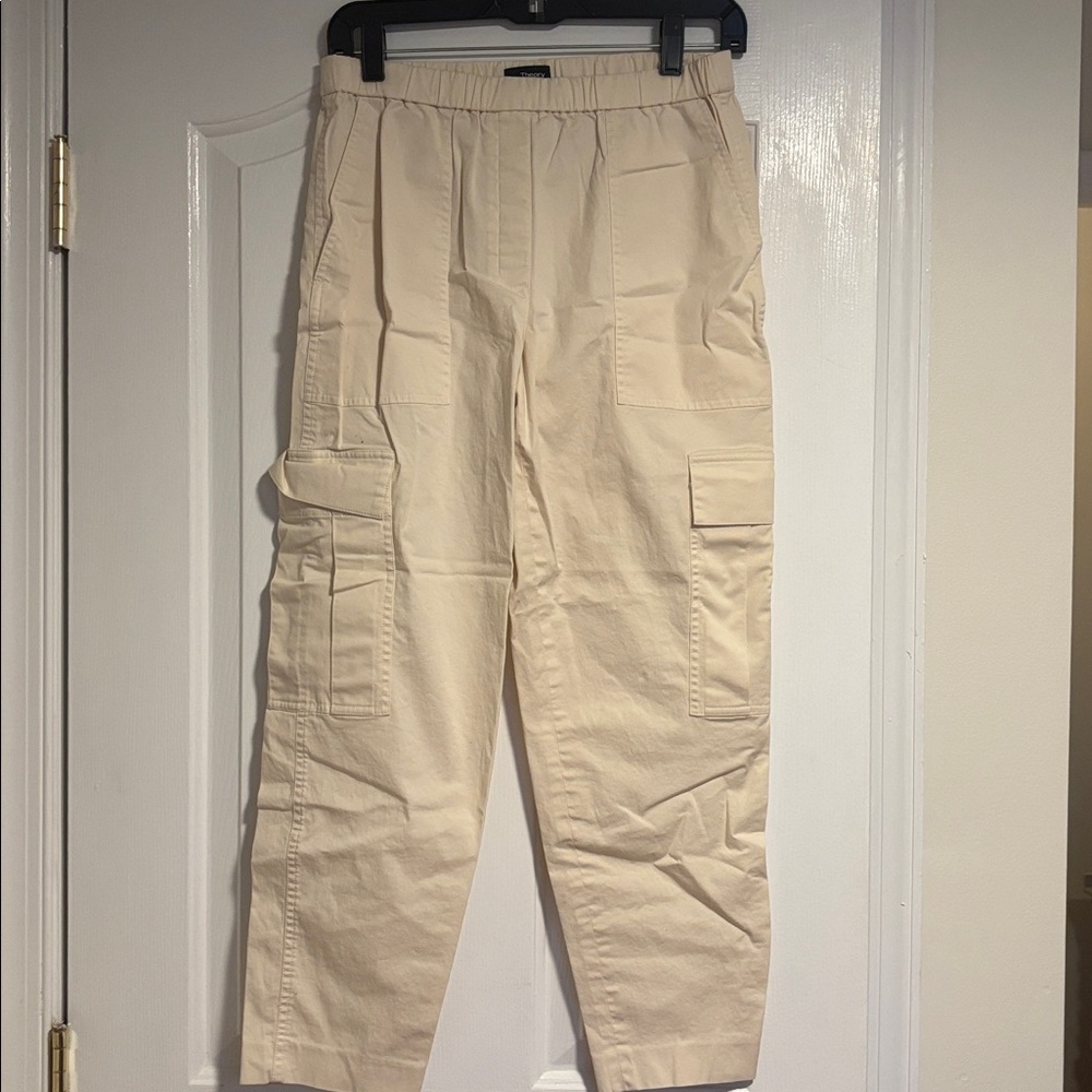 Cream/White Cargo Pants